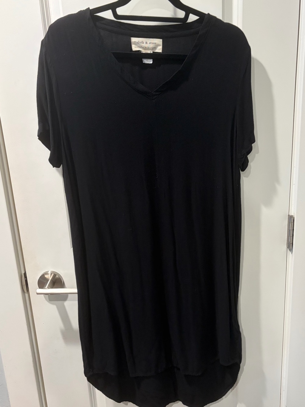 Anthropologie cloth & stone Black Tunic Dress | Size Medium | - Picture 6 of 9